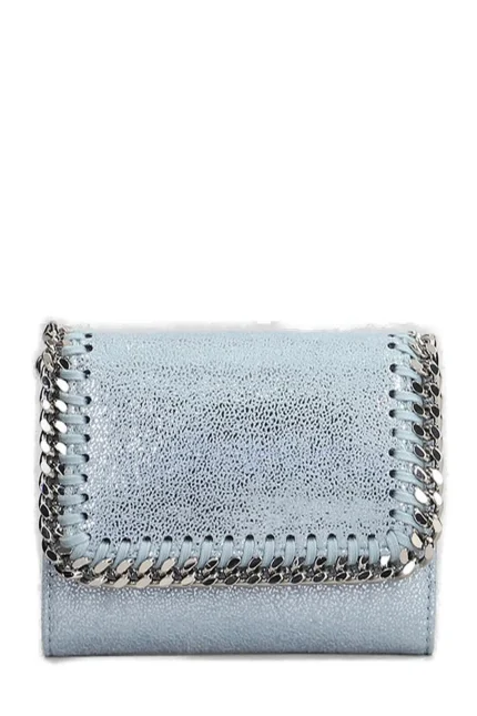 Stella McCartney Falabella Logo Plaque Small Wallet