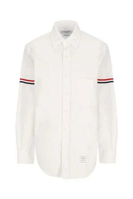 Thom Browne RWB Striped Long-Sleeved Shirt