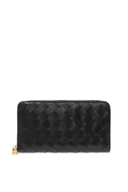 Bottega Veneta Intrecciato Zip Around Wallet