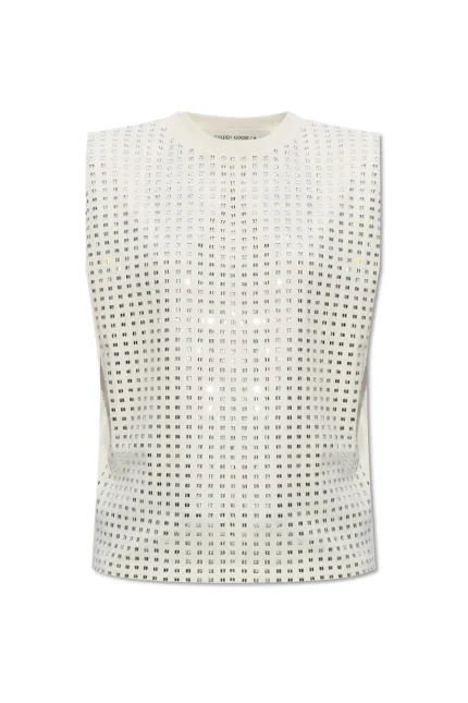 Golden Goose Deluxe Brand Embellished Sleeveless Top