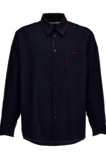 Marni Raw Cut Boxy Shirt