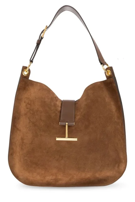 Tom Ford Logo Plaque Shoulder Bag