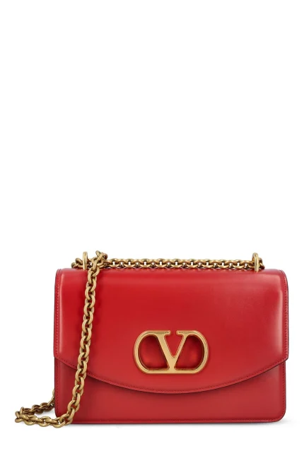 Valentino Vain Logo Plaque Shoulder Bag