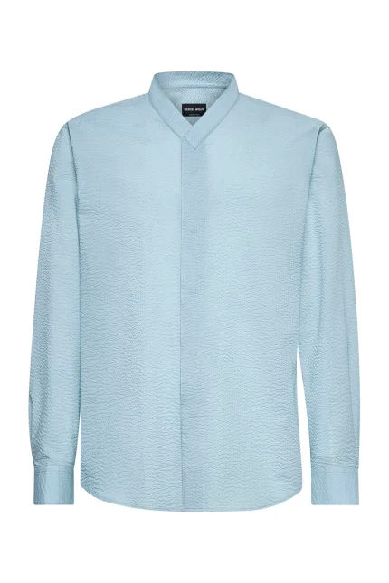 Giorgio Armani V-Neck Textured Shirt