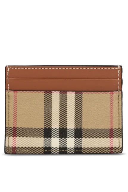 Burberry Vintage Checked Open Top Card Holder