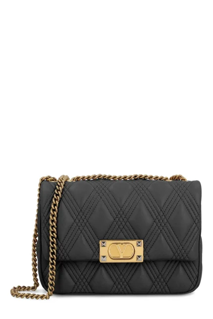 Valentino Garavani Rockstud Foldover Top Shoulder Bag