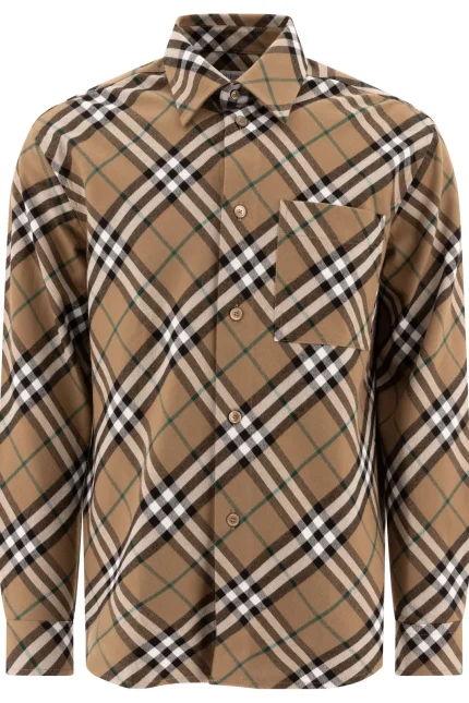 Burberry Check Printed Long Sleeved Shirt