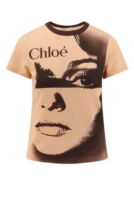 Chloé Portrait Printed Crewneck T-Shirt