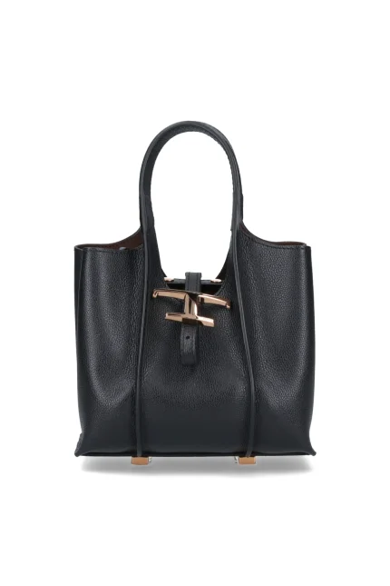 Tod's T Timeless Logo Plaque Tote Bag