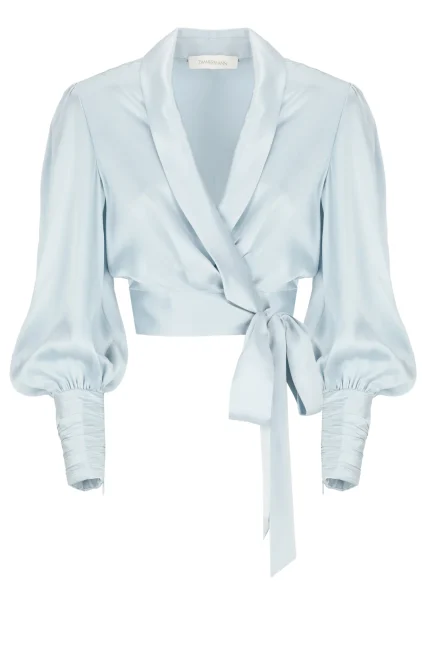 Zimmermann Side Tie Wrap Top