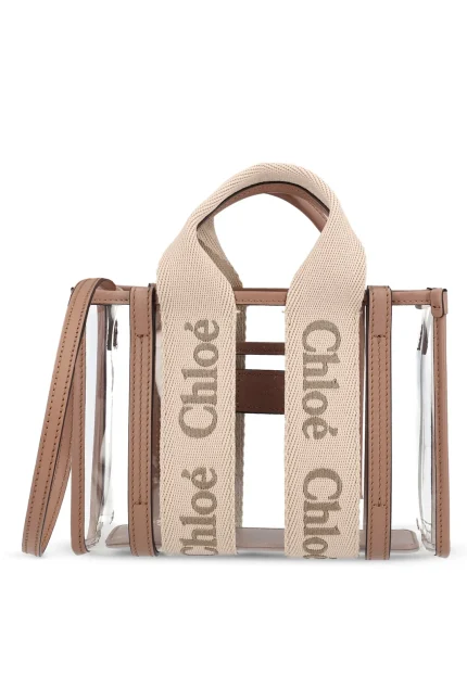 Chloé Woody Logo Detailed Mini Tote Bag