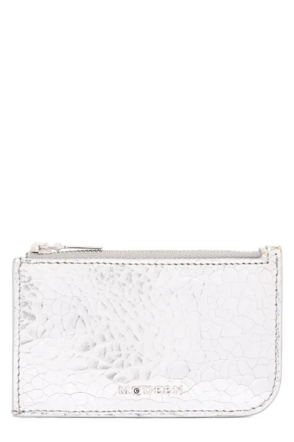Alexander McQueen Logo Lettering Zipped Wallet