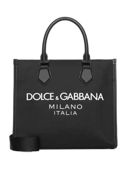 Dolce & Gabbana Logo Printed Top Handle Tote Bag
