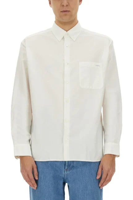 A.P.C. Buttoned Long-Sleeved Shirt