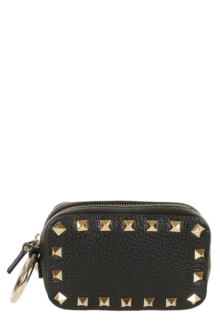 Valentino Garavani Rockstud Zip-Up Clutch Bag
