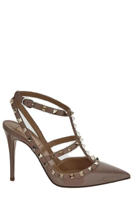 Valentino Garavani Rockstud Pointed Toe Caged Pumps