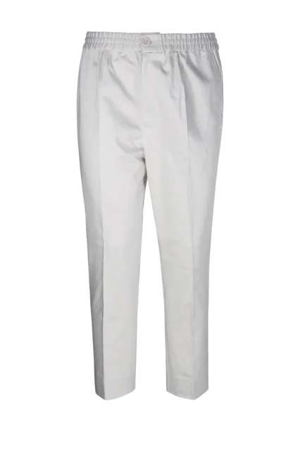 AMI Elastic Waist Straight Leg Trousers