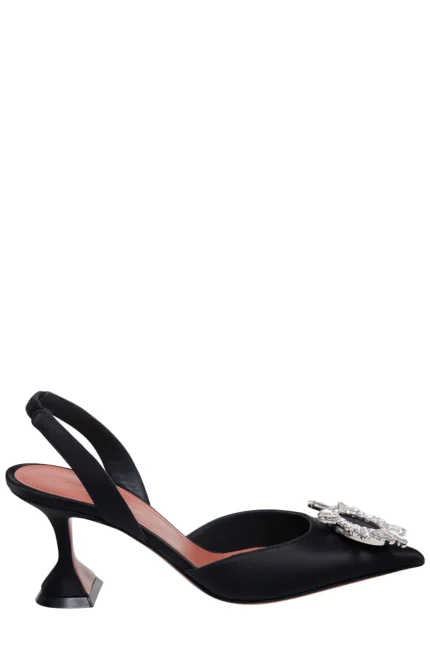 Amina Muaddi Begum Sling Pointed Toe Pumps