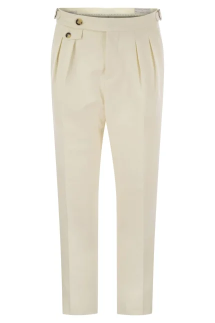 Brunello Cucinelli Pleated Tapered Trousers
