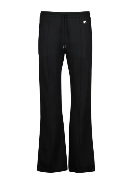 Courrèges Logo Embroidered Drawstring Pants