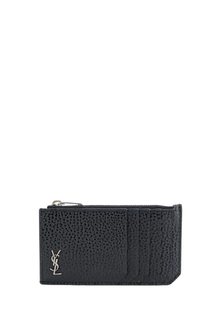 Saint Laurent Tiny Cassandre Frangments Zipped Card Case