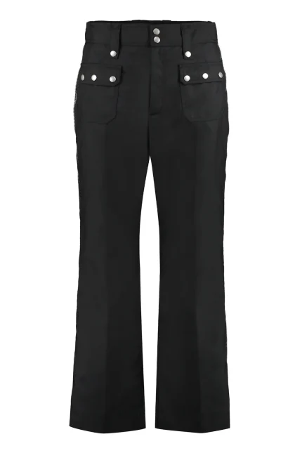 Gucci Zip Detail Over-Stud Motif Trousers