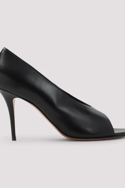 Amina Muaddi Peep-Toe Pumps