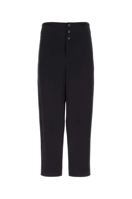 Saint Laurent Button Detailed Straight Leg Pants