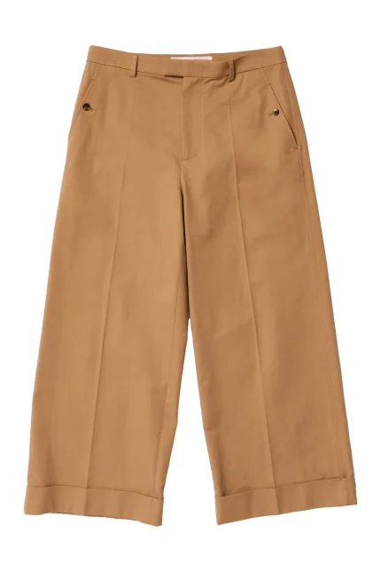 Valentino Pleat Detailed Wide Leg Trousers