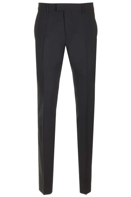 AMI Paris Low-Rise Tapered Leg Trousers