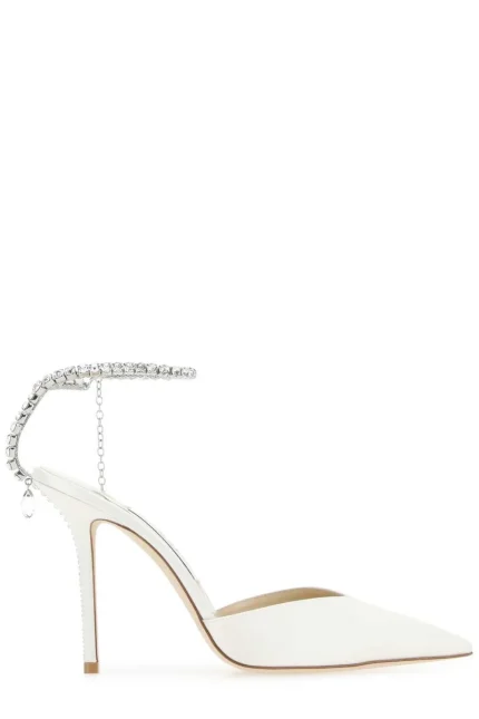 Jimmy Choo Saeda Embellished Pointed-Toe Pumps
