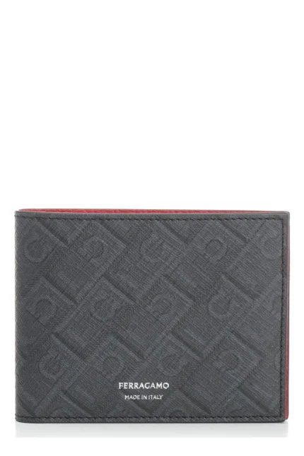Ferragamo Monogram Printed Bi-Fold Wallet
