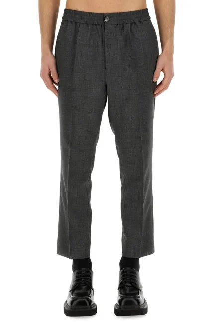 AMI Paris Mid Rise Tailored Cut Trousers