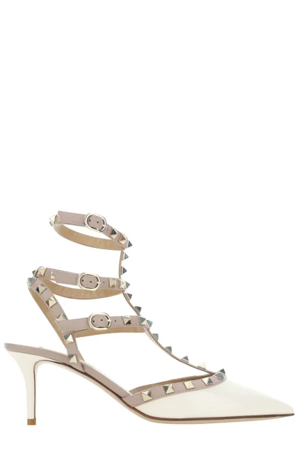 Valentino Garavani Rockstud Pointed Toe Caged Pumps