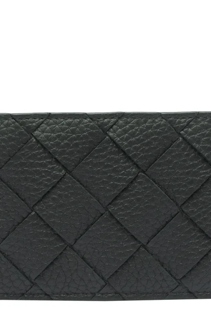Bottega Veneta Intrecciato Logo Detailed Card Case