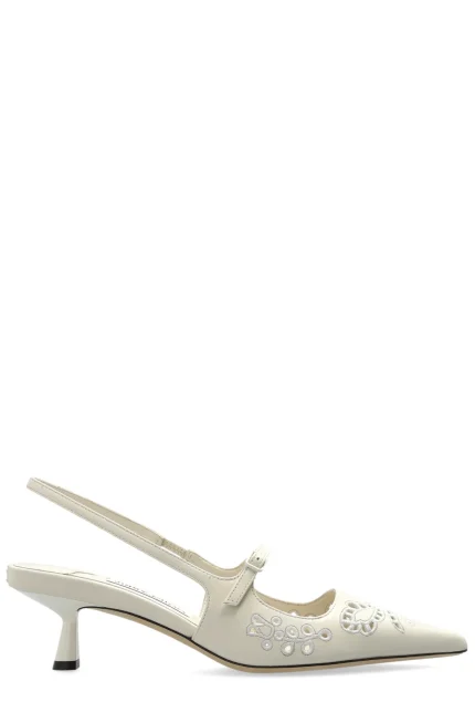 Jimmy Choo Didi 45 Pointed-Toe Slingback Pumps