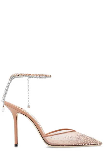 Jimmy Choo Embellished Pointed-Toe Pumps