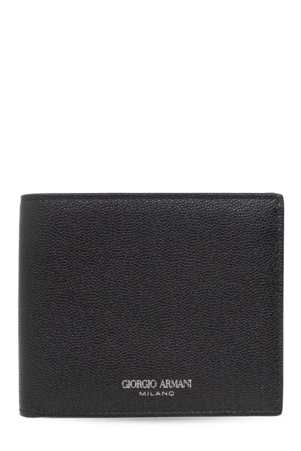 Giorgio Armani Logo Printed Bi-Fold Wallet