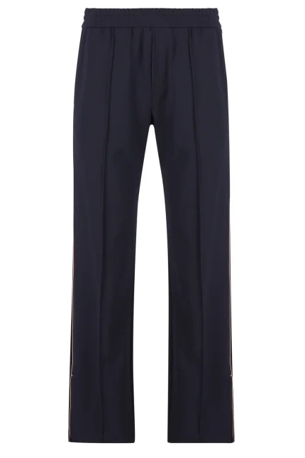 Valentino Logo Printed Straight Leg Trousers
