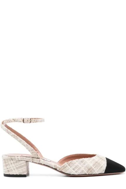Aquazzura Two-Toned Square Toe Pumps
