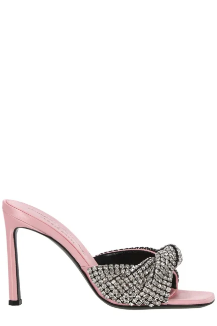 Sergio Rossi Embellished Slip-On Mules