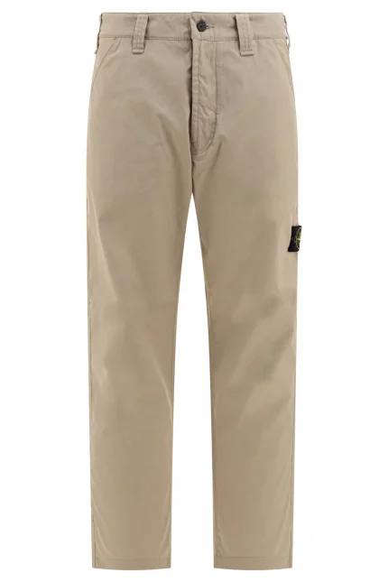 Stone Island Compass Patch Straight-Leg Trousers