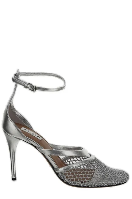Alaïa Round-Toe Mesh Pumps