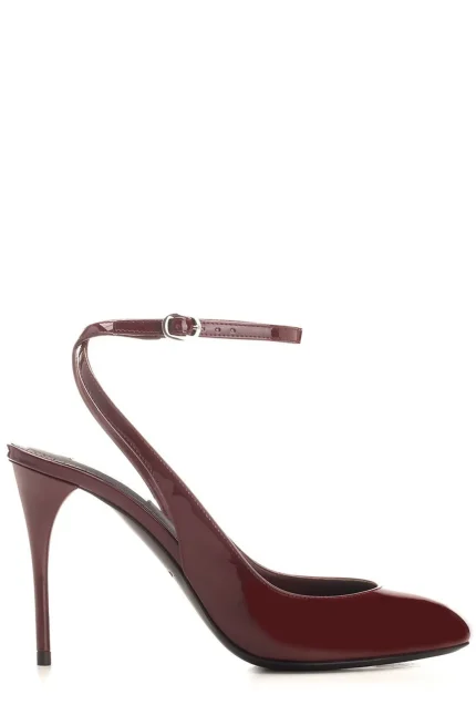 Alaïa Decollete Round-Toe Slingback Pumps