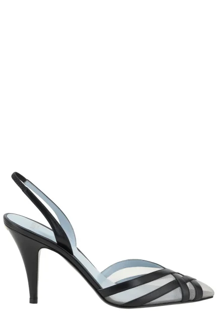 Valentino Impudance Pointed Toe Slingback Pumps