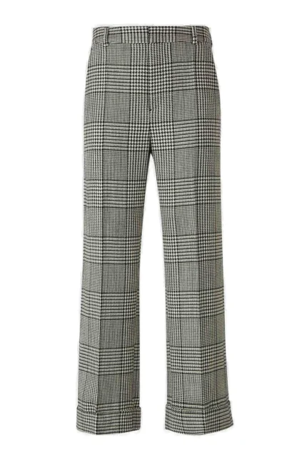 Valentino Garavani Checked Turn-Up Trousers