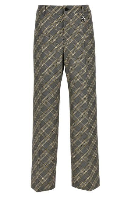 Ambush Checked Straight-Leg Logo Charm Trousers