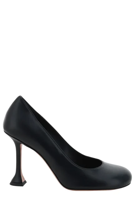 Amina Muaddi Iris Round-Toe Pumps