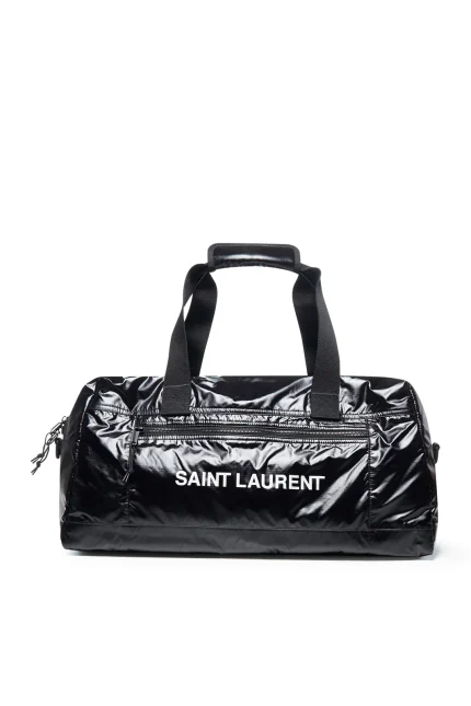Saint Laurent Nuxx Logo Printed Duffle Bag