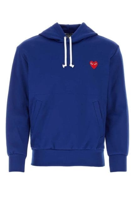 Comme des Garçons Play Heart Embroidered Drawstring Hoodie